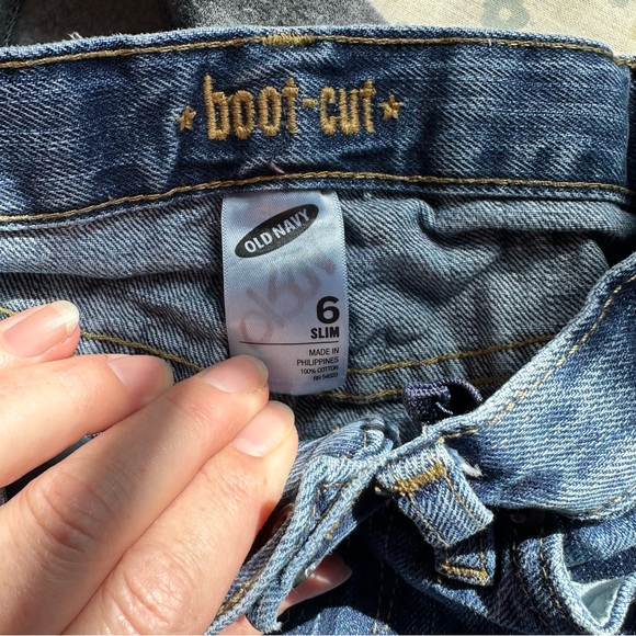 Star Wars Sequin Flip Graphic Sweatshirt with Bootcut Old Navy Jeans size 6 - Picture 11 of 13